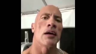 The rock rap but something is up