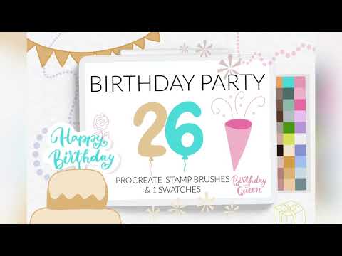 Birthday stamps, air balloon stamps, a Brush Add-On by Let's Art (Thumbnail 3 of 3)
