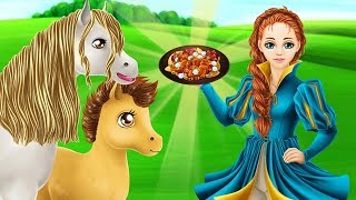 Vệ Sinh Chuồng Ngựa Và Cho Ngựa Ăn - Game Vui Cho Bé screenshot 5