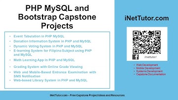 PHP MySQL and Bootstrap Capstone Projects