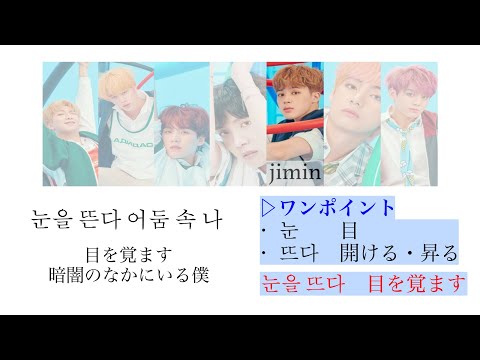 【カナルビ/日本語字幕】'初級・中級　韓国語勉強' LoveMySelf - BTS 방탄소년단 -