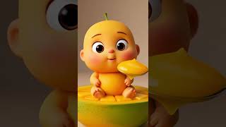 Cute Mango Baby Eating