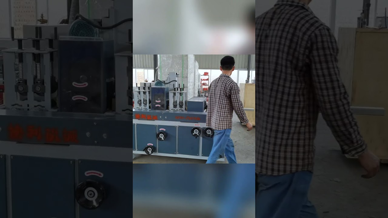 Square pipe polishing machine