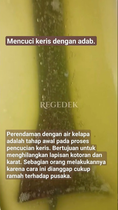Bijak merawat keris. #pusaka