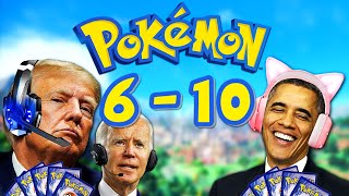 US Presidents Open Pokemon Cards 6 - 10