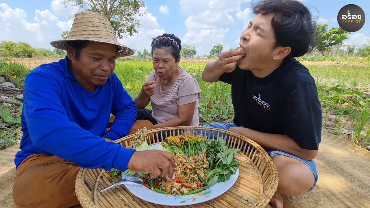 ก้อยหอยเชอร์รี่ใส่มะม่วง ทำกินแบบง่ายๆ แต่อร่อยมากๆ | อร่อยนัวร์
