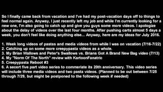Plans For July 2016