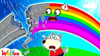 Wolfoo, The Rainbow Is Gone! - How Is a Rainbow Formed? - Educational Video for Kids | Wolfoo Family
