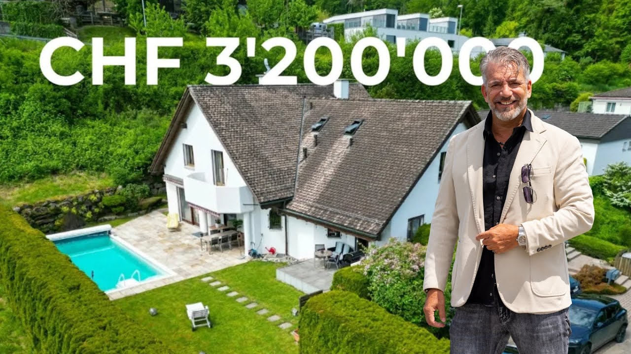 Spektakuläre Tour durch eine 3,2 Mio. CHF Poolvilla in Fällanden, Schweiz