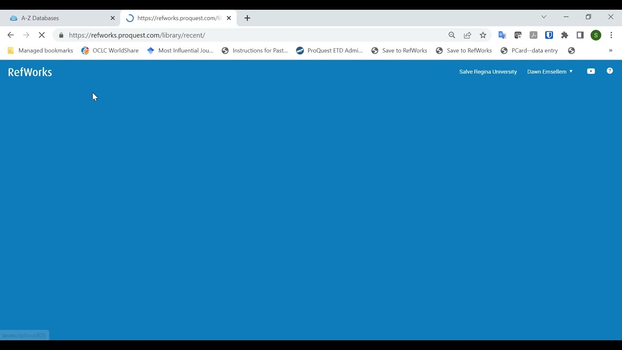 RefWorks: manually add a reference