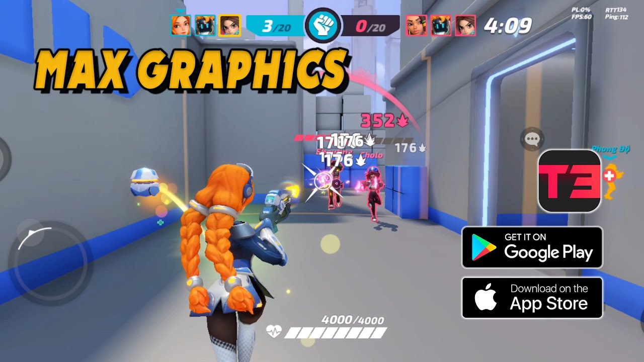 T3 Arena Ultra Graphics Gameplay (Android / iOS) 1440p 60FPS