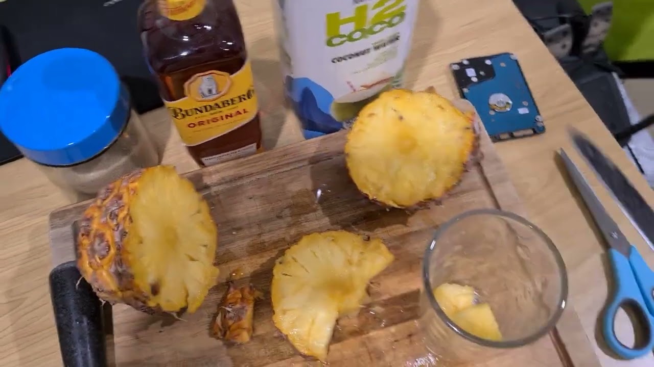 How to ruin rum, pineapple, coconut water and sugar all in one go