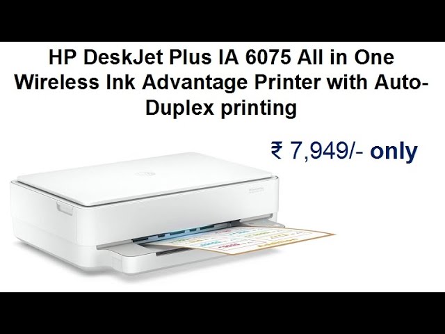 hp dj plus ia 6075 aio printer