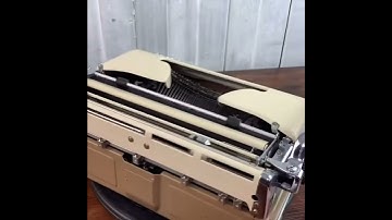 The Tan & Ivory two tone Olympia SM3 Typewrite