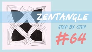 Zentangle step by step tutorial #64