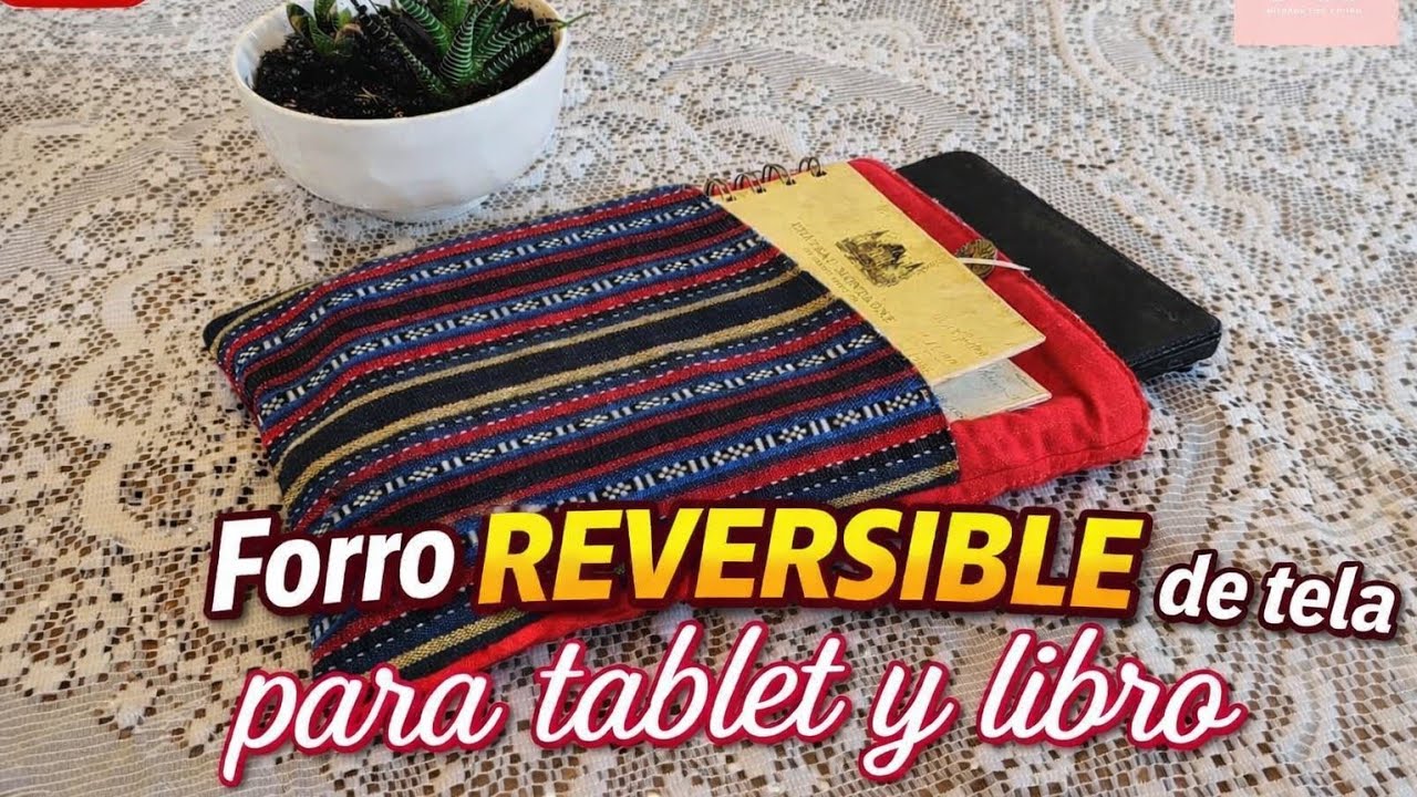 ¡Forro reversible de tela para tablet y libro!/ Manualidades fáciles, rápidas y útiles / TITA Y MITA
