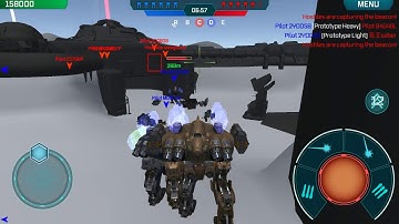 War robots Test server  NEW MAP and prototype pulse weapon #2