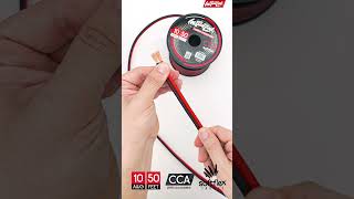 10 Gauge Speaker Wire CCA by Install Link, Red/Black 50ft