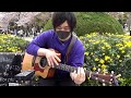 ギター一本で江南スタイルする野生のプロ現る/路上にギター設置してみた企画