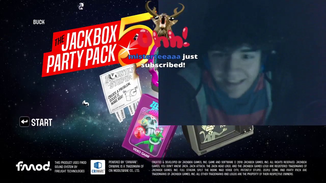 Bucklington Stream - Jackbox Party Pack 5 [live stream]