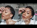 short natural hair coils (easy) | Faceovermatter 🌻