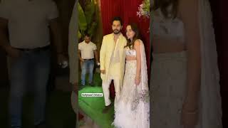 Varun Dhawan with his Beautiful wife Natasha at a wedding 😘 #varundhawan #bollywoodchitchat #shorts