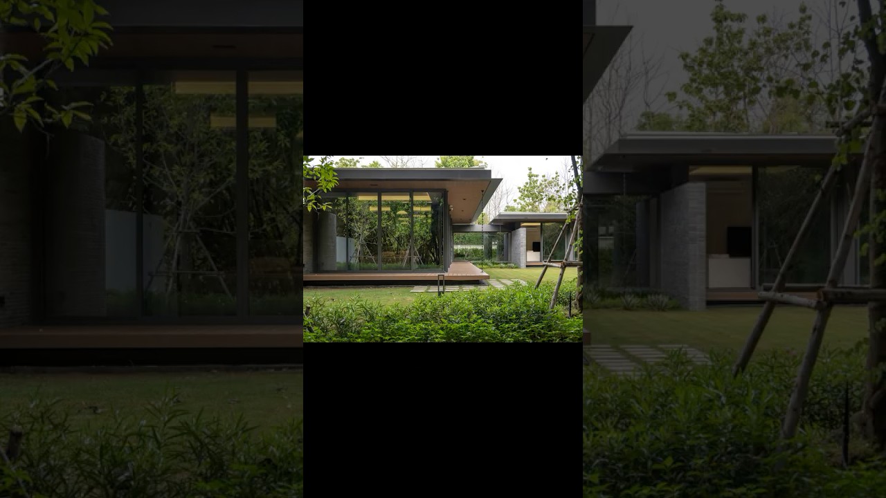 Modern House Tour | Minimalist Glass & Brick Design 