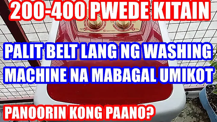 Washing machine na mabagal umikot palit belt lang....