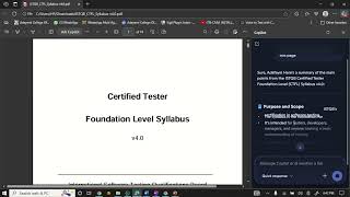 Reading Pdf Files With Ai (Edge Browser Copilot Sidebar)