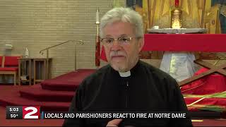 Locals react to fire at Notre Dame Cathedral