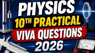 10th Class Physics Practical Viva Questions 2026 | Most Important Questions Punjab Board