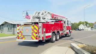 Kennewick Fire & Police, Richland Fire Departments Responding to a Residential Structure Fire