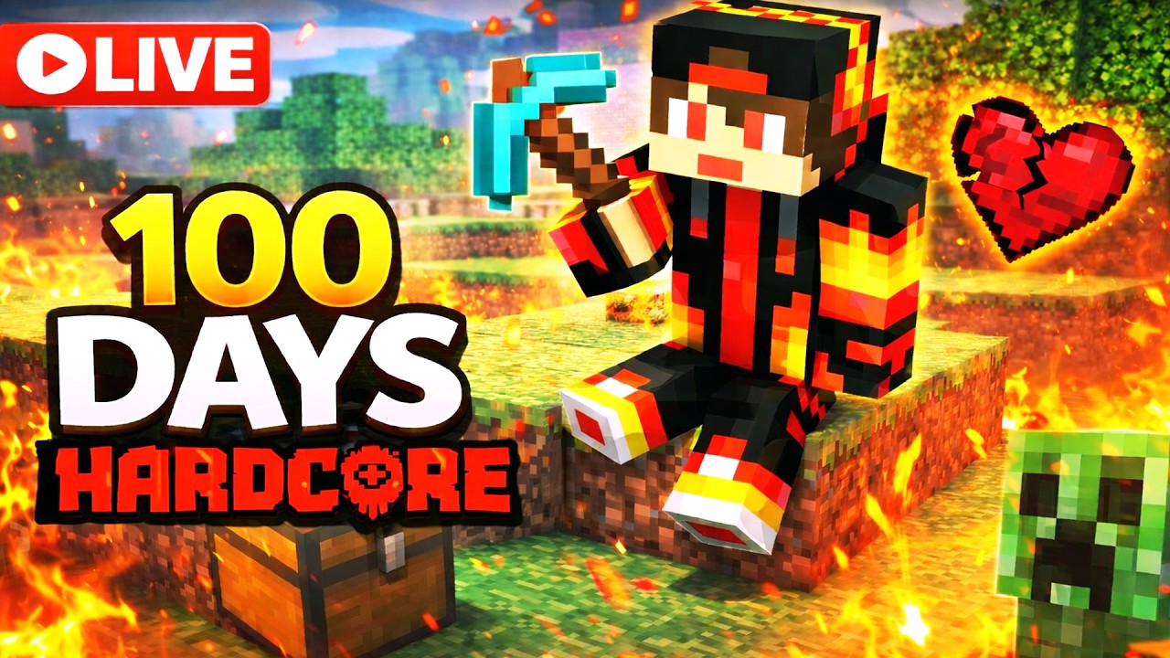 Surviving 100 Days in Minecraft Hardcore (LIVE) - YouTube