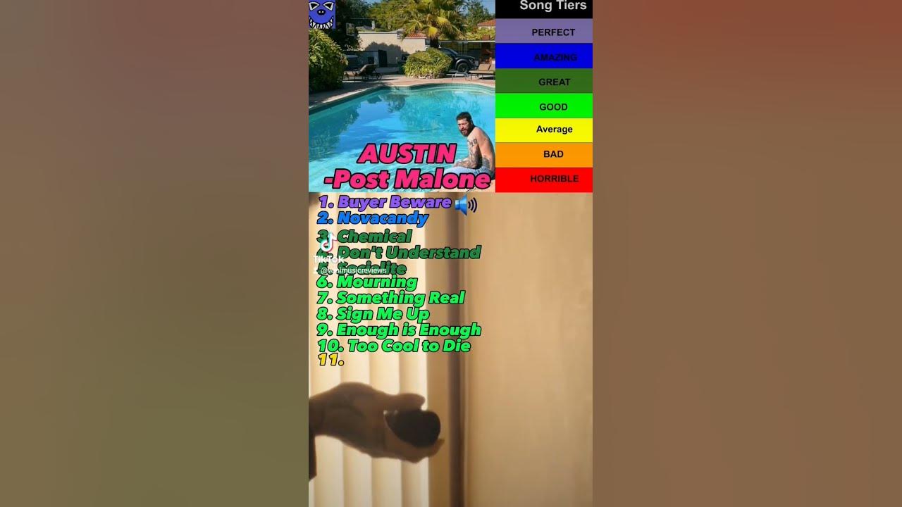 Voni rates Austin by Post Malone #Austin #postmalone. #Rap #albumreview #music #musicreview #pop