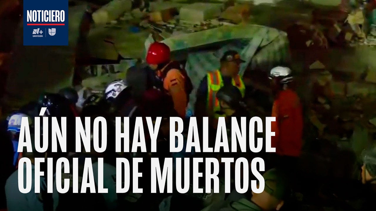 N+ Univision: equipos buscan sobrevivientes tras derrumbes por el sismo en Caracas
