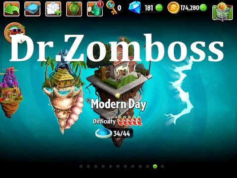 Plants Vs Zombies 2 - Dr. Zomboss Modern Day - YouTube
