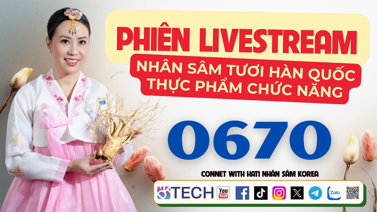 Ưu đãi giá kho- HATI NHÂN SÂM KOREA – PHIÊN LIVE SỐ 0670 - YouTube