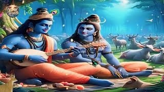 peaceful adorable lord krishna and mahadev relaxing🎧traditional meditation music #shiv #new #like