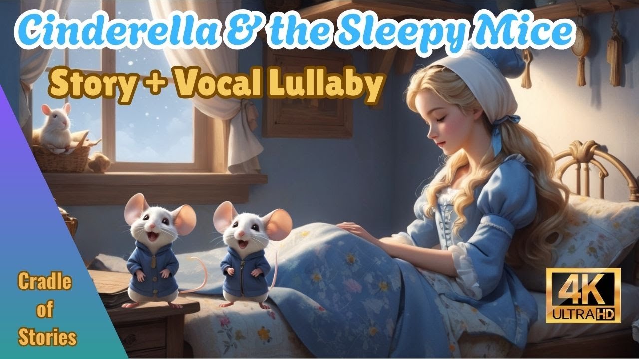 Cinderella's Gentle Night | Bedtime Story with Mice Friends | Soothing Lullaby for Kids