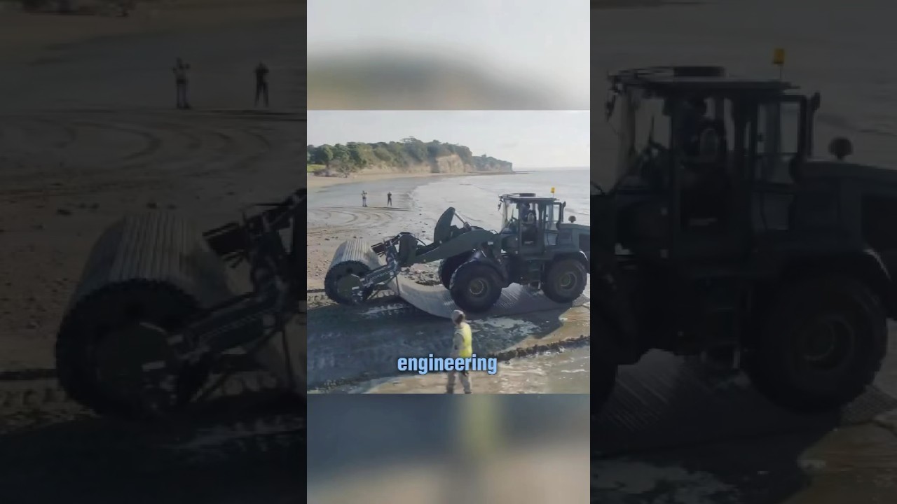 Quick and efficient temporary road deployment vehicle 