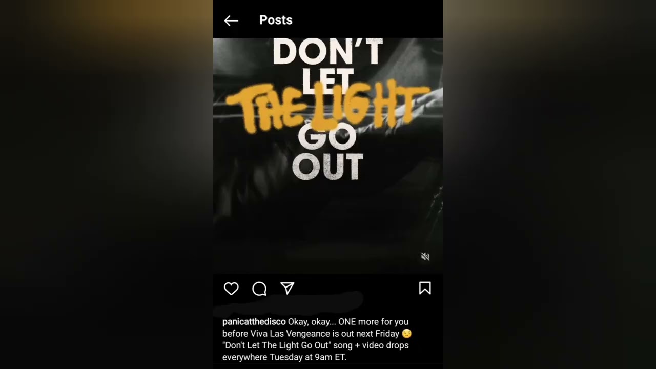 Panic! At The Disco Don't Let The Light Go Out August 16, 2022 YouTube