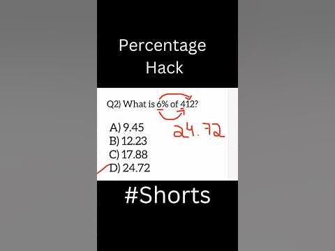 Percentage Hack| Teach us AFK #mathstricks #mathhacks #percentage # ...