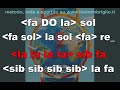 Dove e quando - karaoke notazionale