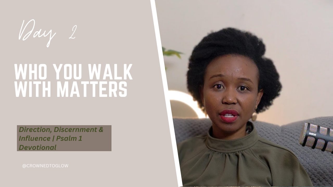 WHO YOU WALK WITH MATTERS