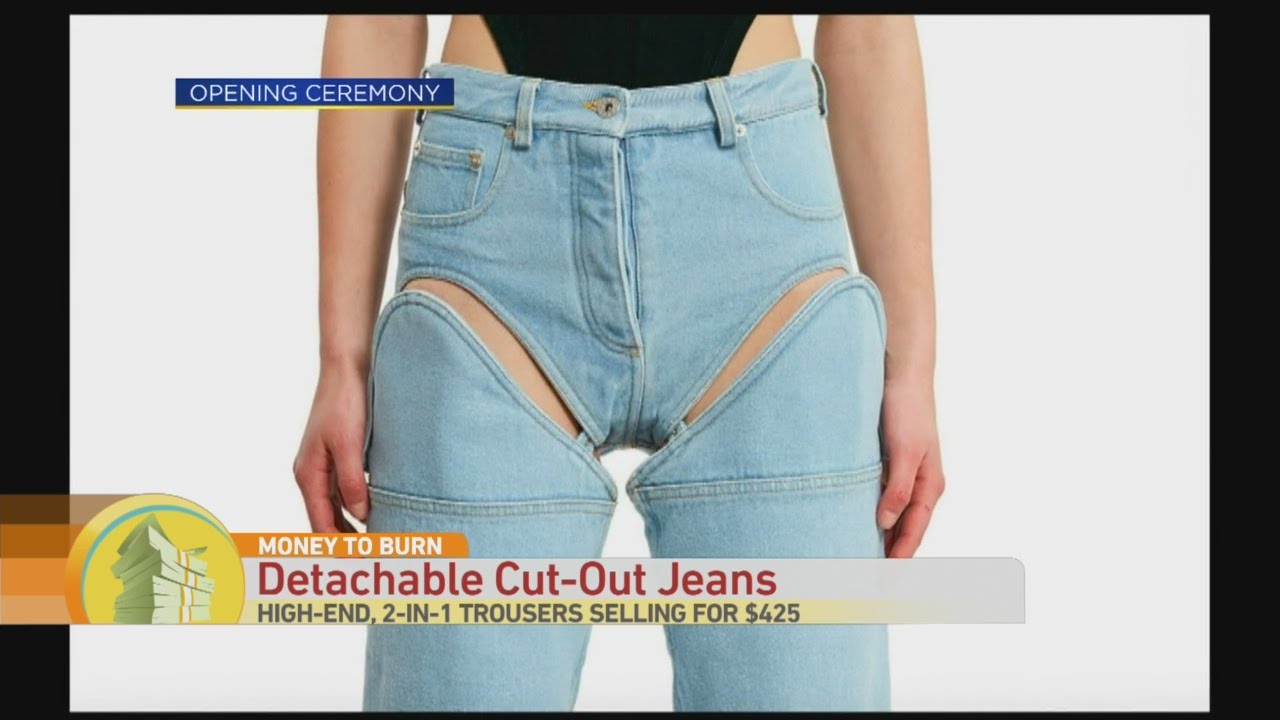 Money to Burn: Detachable Cut-Off Jeans - YouTube