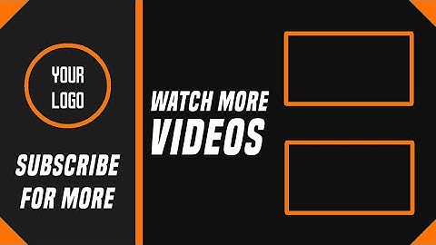 How To Make A Outro On Android (PS Touch) 2017