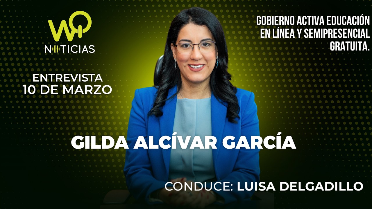 Gilda Alcívar García, Ministra de Educación, Deporte y Cultura.