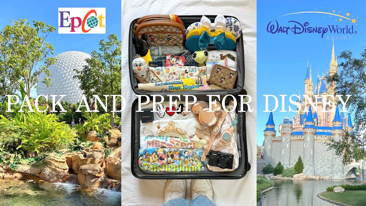 PACK AND PREP FOR DISNEY 🐭✨🤍 My Disney essentials, tickets, and packing tips!
