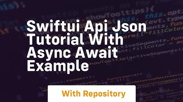Swiftui api json tutorial with async await example