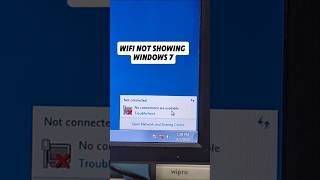 Solved Wi-Fi Option Not Showing in WINDOWS 7 2025 #Shorts